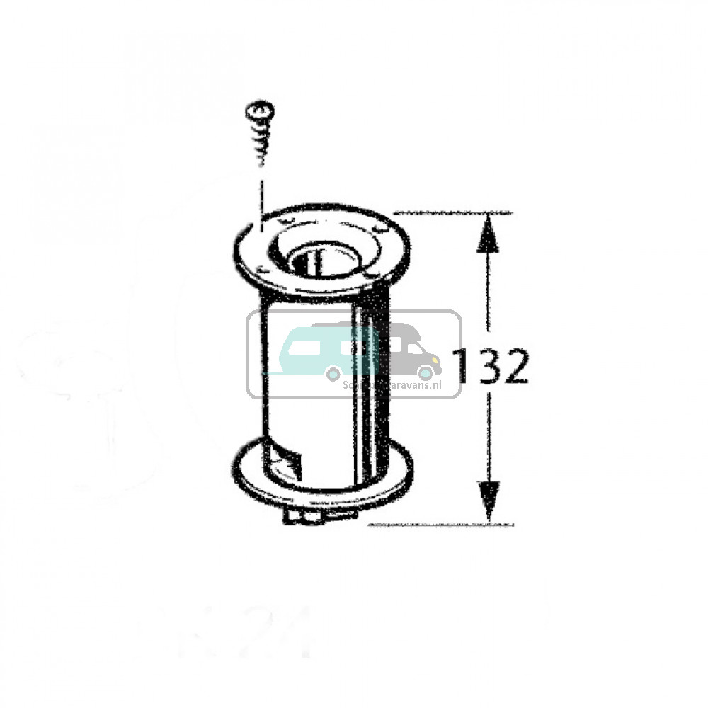 Truma Bodemschoorsteen E2400 Lang