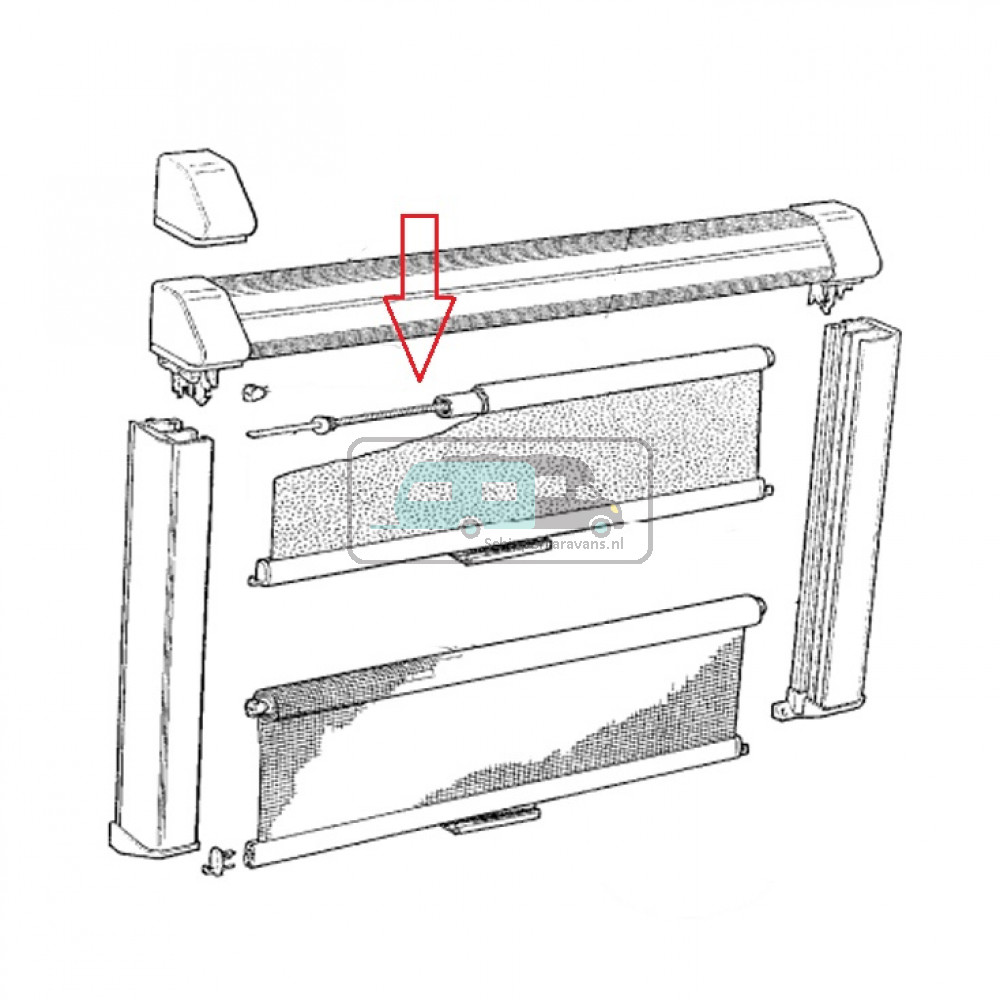 Dometic Combirollo 2000 Veer 220mm