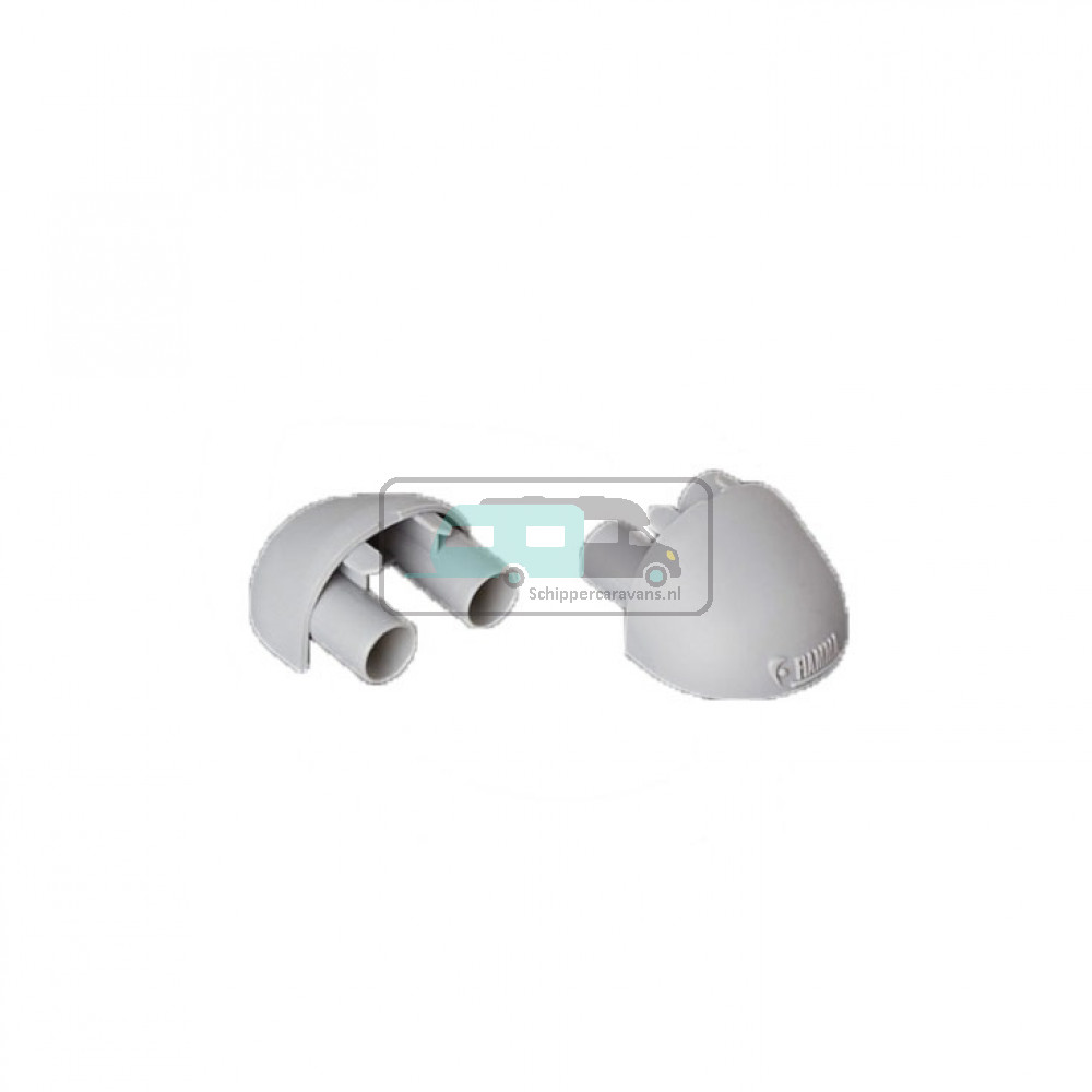 Fiamma Carry-Bike Eindkap voor Support Bar Lichtgrijs 2st.