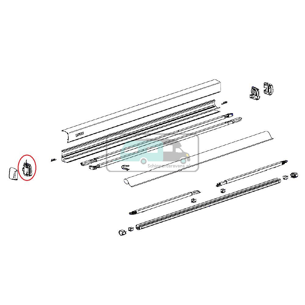 Thule Endplate Assy L 3200