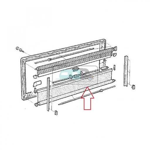 [OCS_1802574] Dometic S3/S4 Vliegenrollo 55 x 60 Crèmewit