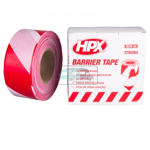 [OCS_2010076] HPX Afzetlint Rood/Wit 500mtr