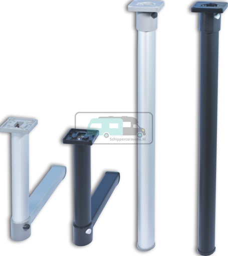 [OCS_2007094] MPK Klaptafelpoot Zwart Bovenknik 67.5cm