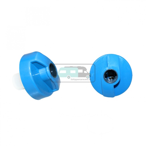 [OCS_0114124B] Dop Watervulopening met Zadi Slot + 2 Sleutels Blauw
