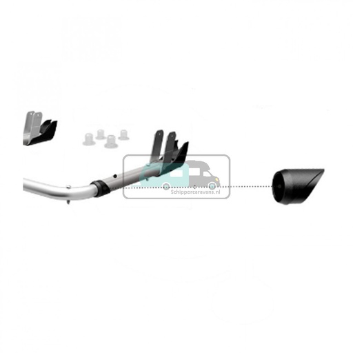 [OCS_0902130] Fiamma buisverbinder onderbeugel zwart 98656M006