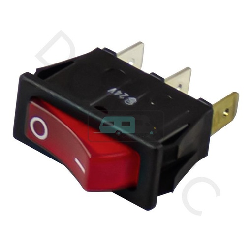 [OCS_1133077B] Dometic RM4230/4300 Schakelaar 12V/24V Rood