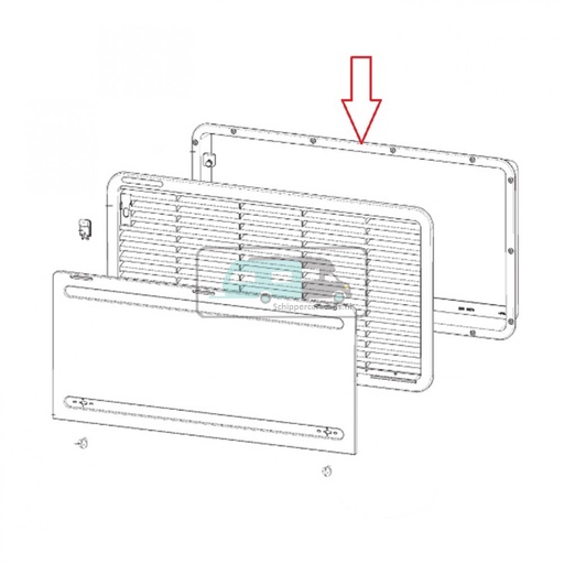 [OCS_1133601] Dometic Inbouwframe Wit LS 330