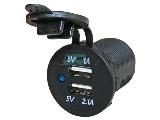 [OCS_1144213B] Power Line Contactdoos USB Lader 1x1A + 1x2.1A
