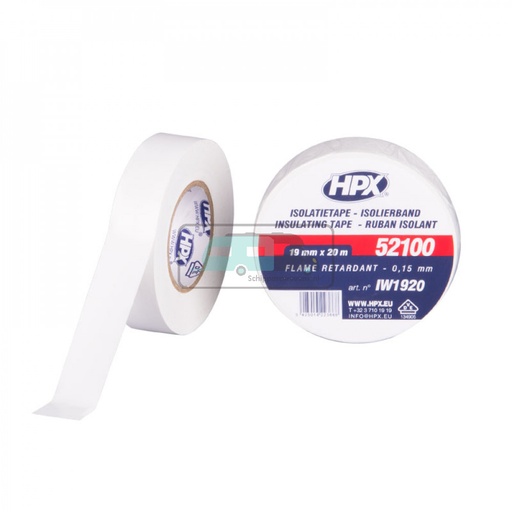 [OCS_2010061] HPX PVC Isolatietape VDE 20mtrx19mm Wit