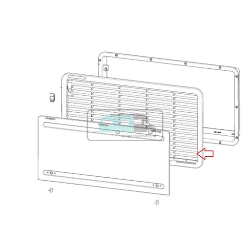 [OCS_2204079] Dometic Rooster Wit 277x518mm LS300