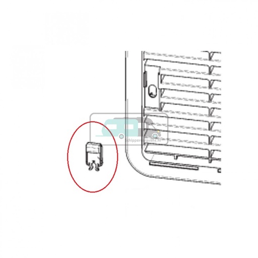 [OCS_2204083] Dometic L500 Glijder Luchtafvoerrooster Zwart