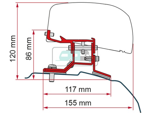 [OCS_2607768] Fiamma Ford Custom Kit H1-L2 >2012 F40Van