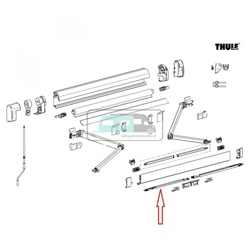 [OCS_2612375] Thule Support Arm 5200 1.90