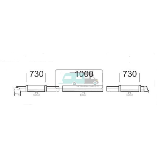 [OCS_2612468] Thule Clamping Profile 8000 2,75 Rechts